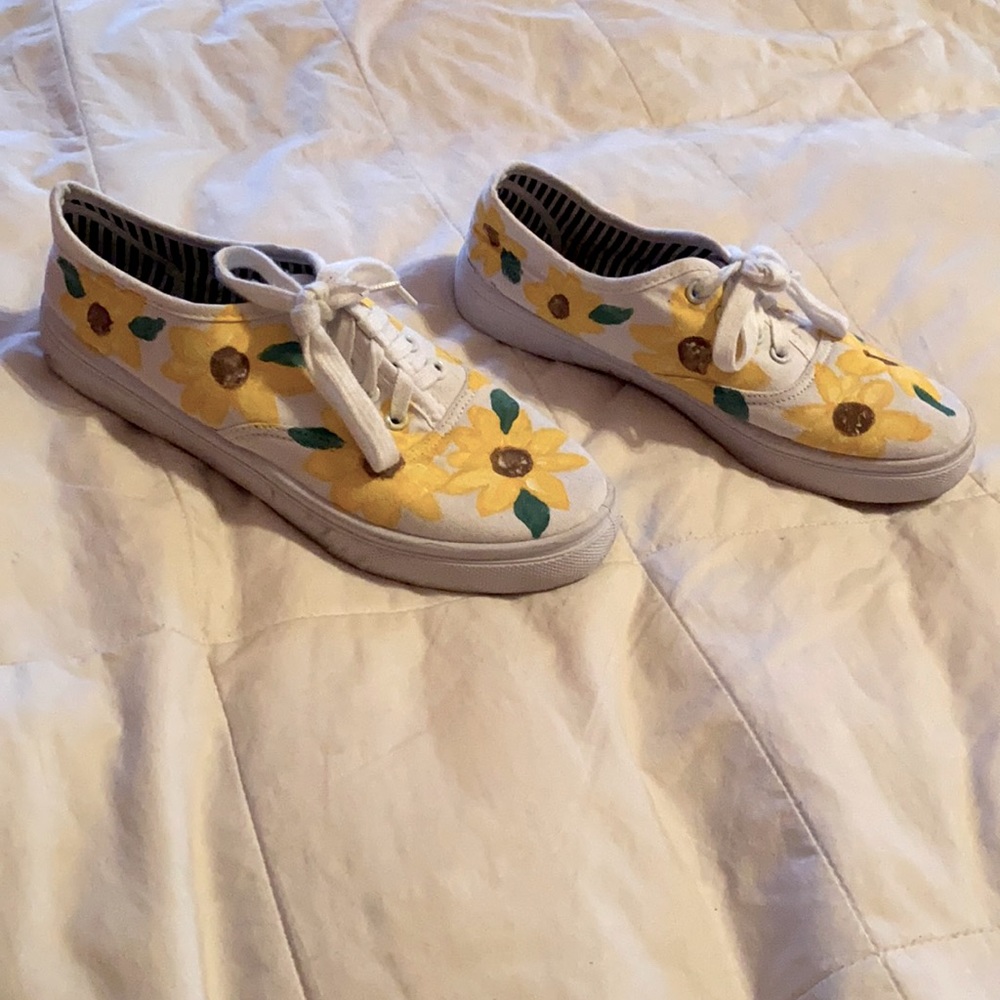 Hand painted Ked style sneakers